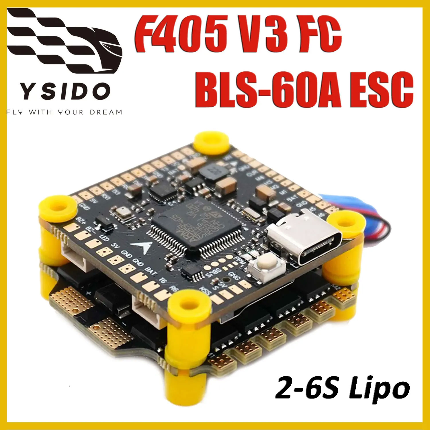 YSIDO F405 V3 Flight Controlle - Drone Racing Flight Controller recension och pris